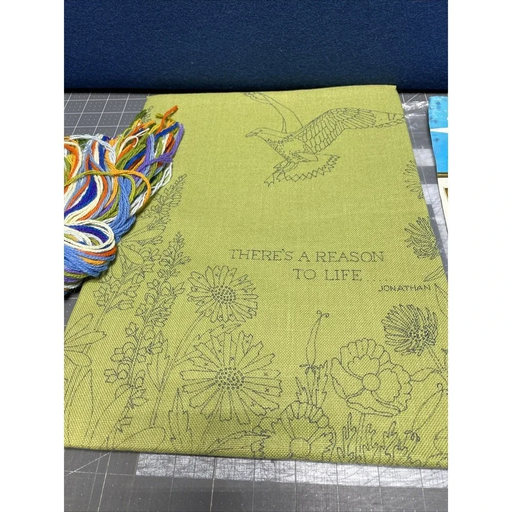 Paragon Needlecraft Crewel Stitchery There's A Reason Picture 16x20 885 NOS